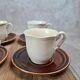 Set of 6 vintage cups and saucers – Saint-Amand & Sarguemines