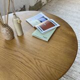 1950s round oak table