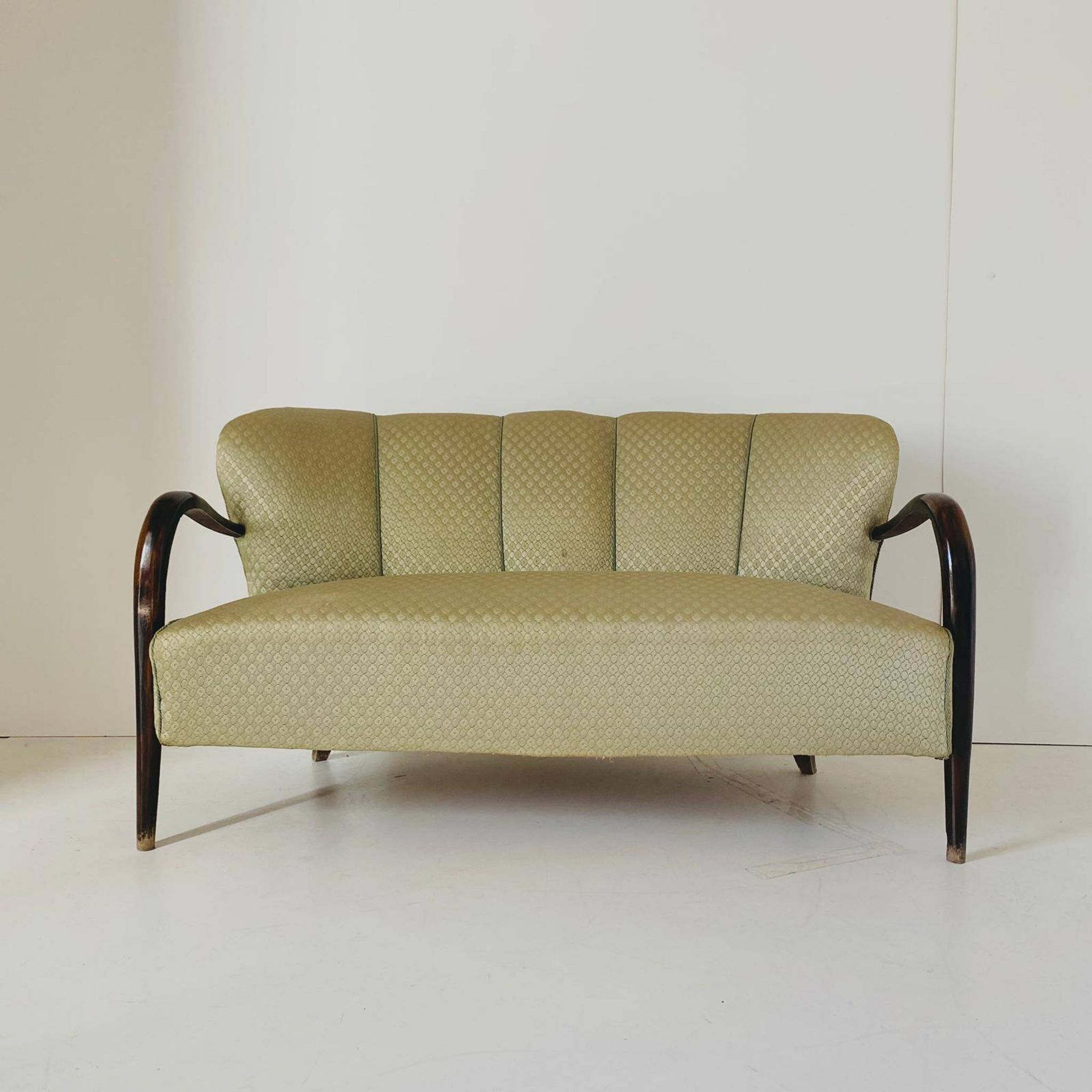 Art Deco Two seats Sofa, Malatesta and Mason, Italy 1950s