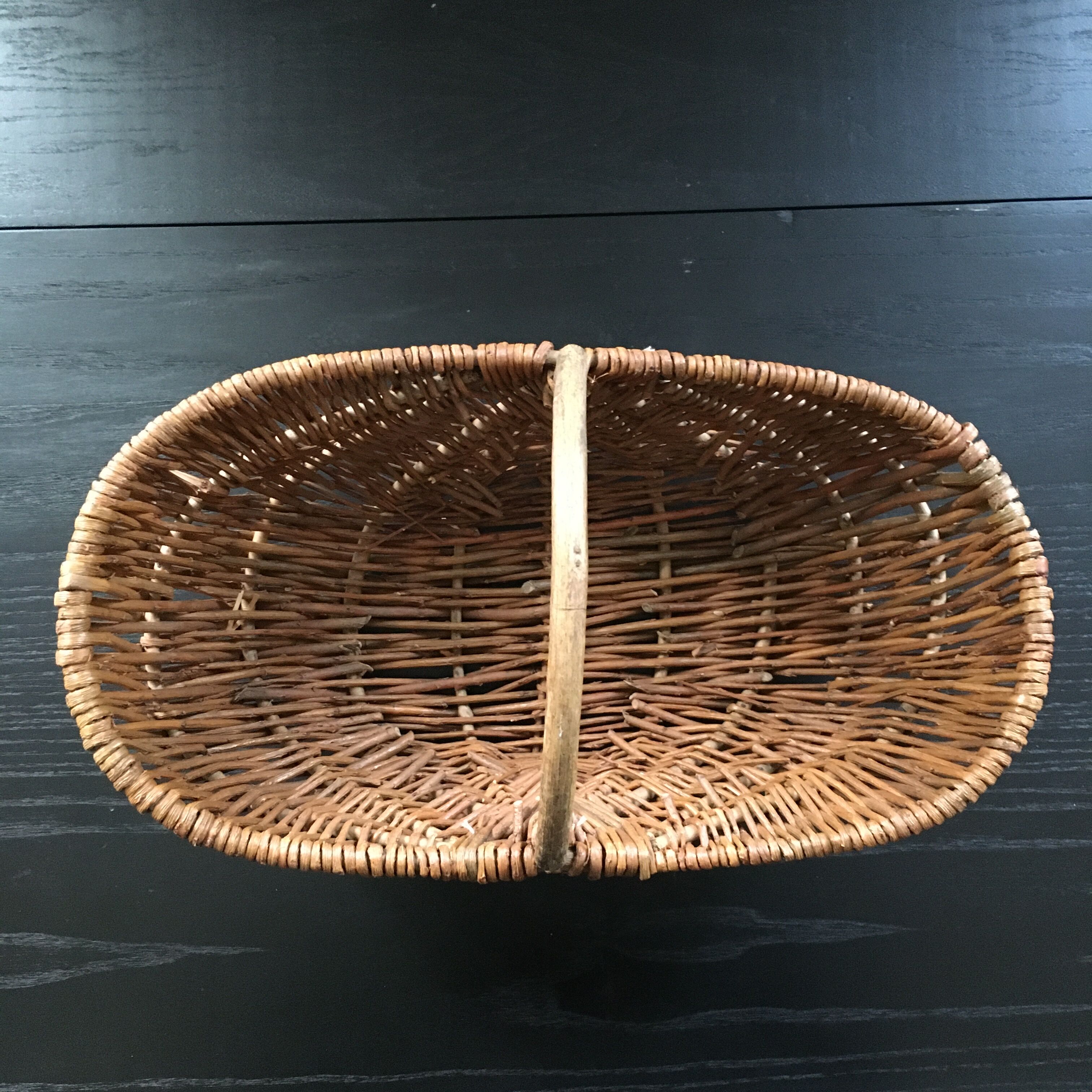 Panier récolte saule tressé