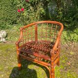 Rattan armchair from the 50s-60s