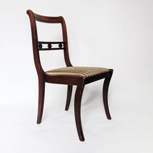 Lot de 4 chaises anglaises en acajou