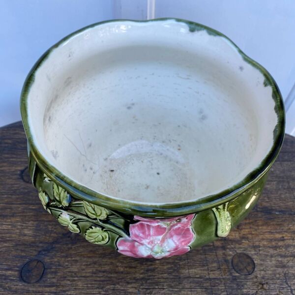 Cache pot art nouveau en barbotine