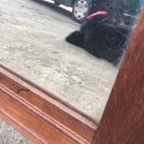 Beveled wooden mirror, 99x83cm