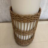 1960s rattan floor lamp