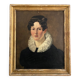 Oil on canvas, portrait of a woman around 1830