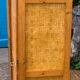 Bamboo cabinet woven and modular pine vintage 1960