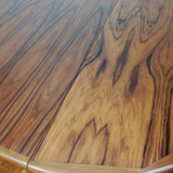 Central-footed rosewood round table