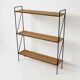 Rattan design bookshelf - Vintage 1960