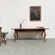 19th century walnut drapery table 2m1