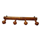 Wall coat rack with 4 hooks