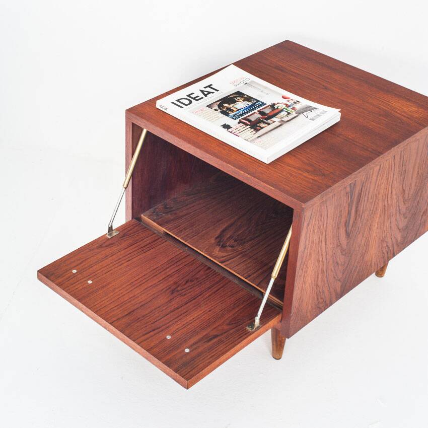 Vintage teak bedside table in Scandinavian style - France, 1960s