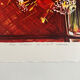 Lithographie (EA) signée Michel Henry - Bouquet Rouge 2005