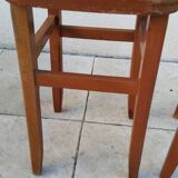 Pair of vintage bistro stools made in Romania