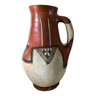 Iddeqi Kabyle pottery pitcher, Berber. Popular art Kabylie Algeria