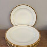 Christmas Pop up 2022 - 6 porcelain plates, gilded décor