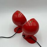Pair of Table Lamps 'Panda' by Ambrogio Pozzi for Harveiluce, 70s