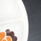 Assiettes vintage Le Creuset à fleurs