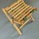 Bamboo deckchair and footrest from the 70s