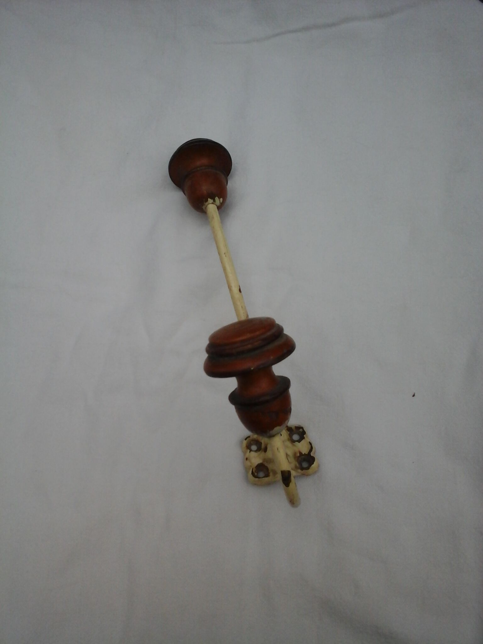 Old wood and iron hook