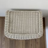 Wicker bedside table