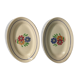 Duo of ravines in earthenware Lunéville model Agnes
