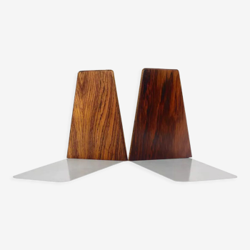 Series of wooden and metal bookends by Kai Kristiansen. FM Edition. 1960