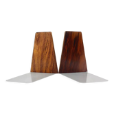 Series of wooden and metal bookends by Kai Kristiansen. FM Edition. 1960
