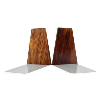 Series of wooden and metal bookends by Kai Kristiansen. FM Edition. 1960