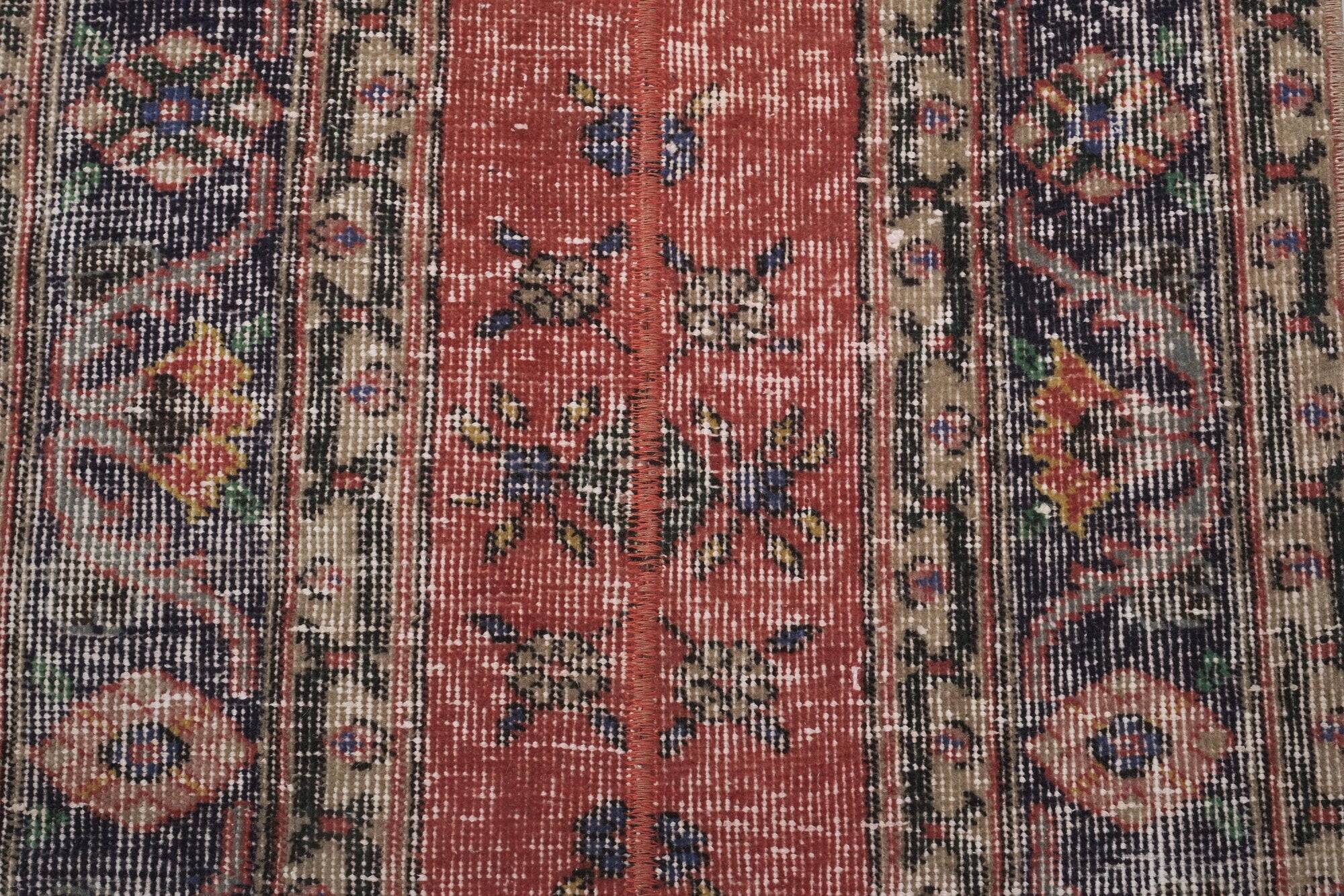 Vintage Turkish hallway rug 68x361 cm