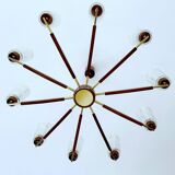Large Vintage Scandinavian Pendant Light 60s