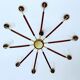 Large Vintage Scandinavian Pendant Light 60s