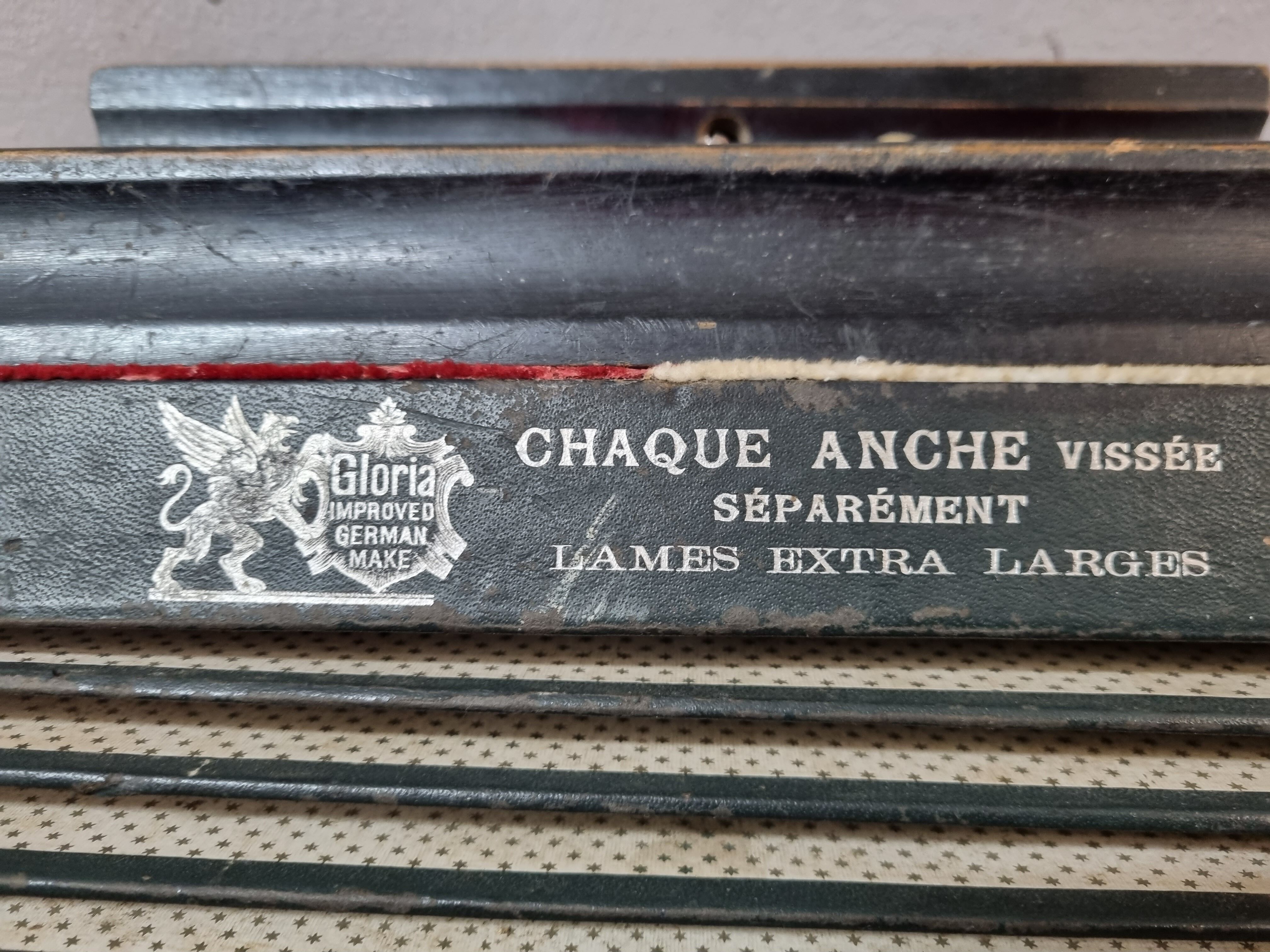 Trumpet accordion from 1903 Harmoniflutes by Gloria