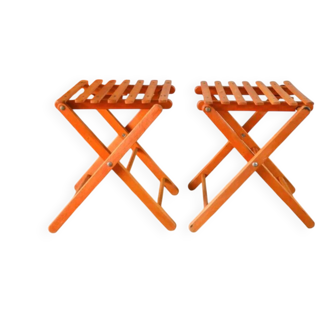 Pair of antique folding stools