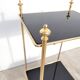 Vintage harness in gold metal and black glass