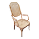 Bentwood and cane armchair attributed to Thonet.