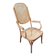 Bentwood and cane armchair attributed to Thonet.
