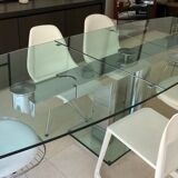 Table extensible en verre designer Thomas Althaus
