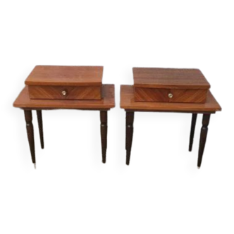 Pair of vintage bedside tables