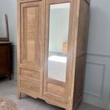 Wardrobe with two doors and mirror (renovated)