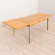 Henning Kjaernulf oak dinning extension table, rectangular, Vejle Mobelfabrik, Denmark 1960s