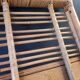 Vintage bamboo and rattan wall shelf