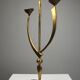 Solid Brass Three-Arm Candelabra — Modernist, 1960s