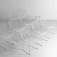 Ensemble de 7 chaises en fil de fer laqué blanc par Harry Bertoia pour Knoll, années 1970