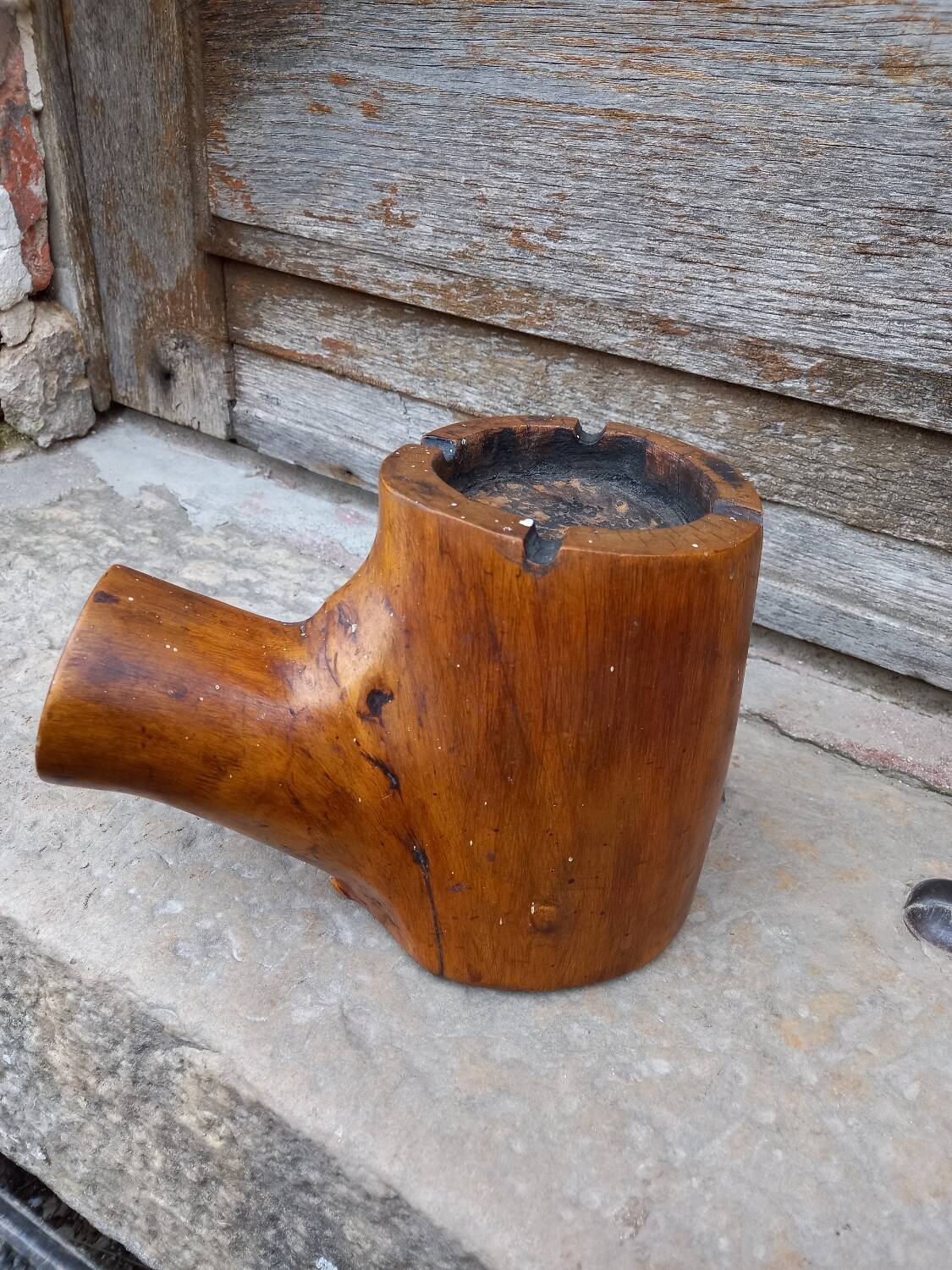 Vintage wooden ashtray