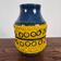 Glazed terracotta vase with scraffito decoration by Aldo Londi for Bitossi, Italy, 1960.