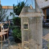 Old wrought iron aviary