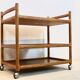Oak bar trolley by Johannes Andersen for CFC Silkeborg Denmark