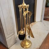 Gilded bronze fireplace tool set 1900