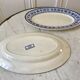 Duo of oval flat terre de fer u&c sarreguemines model "syrah" late nineteenth